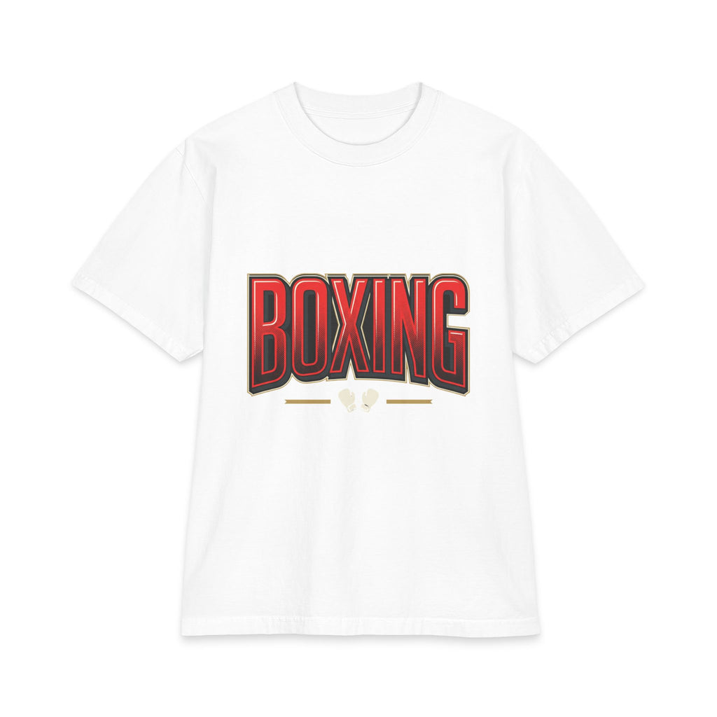 Boxing Graphic Tee — Bold Red Vintage Gym Shirt