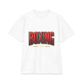 Boxing Graphic Tee — Bold Red Vintage Gym Shirt