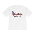 'Merica Peace Sign Tee – Patriotic USA Est. 1776 Moisture-Wicking Shirt