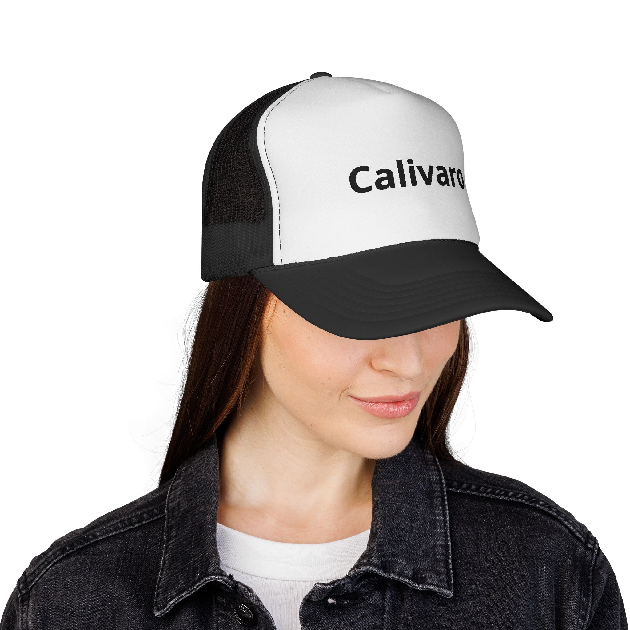 Calivaro Embroidered Trucker Cap — Classic Mesh Baseball Hat