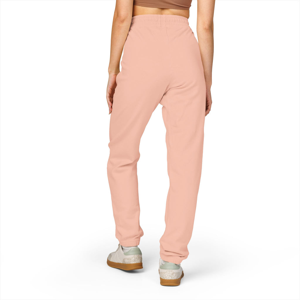 Kallivaro Vertical Logo Sweatpants — Garment-Dyed Fleece Joggers