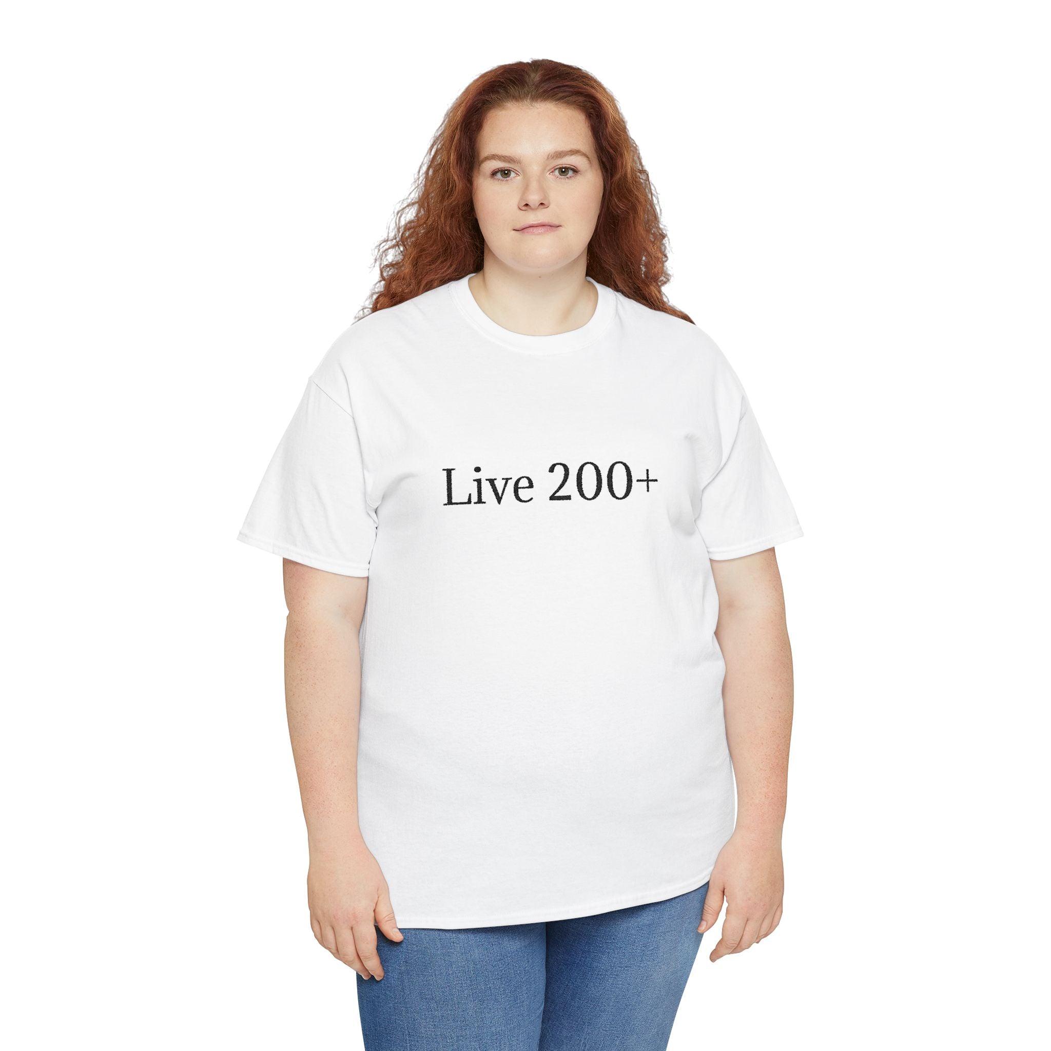 Live 200+ Premium T-Shirt — Minimalist Motivation Tee