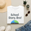 School Story, Bro! T-Shirt — Funny Earth Cartoon Back-to-School Tee