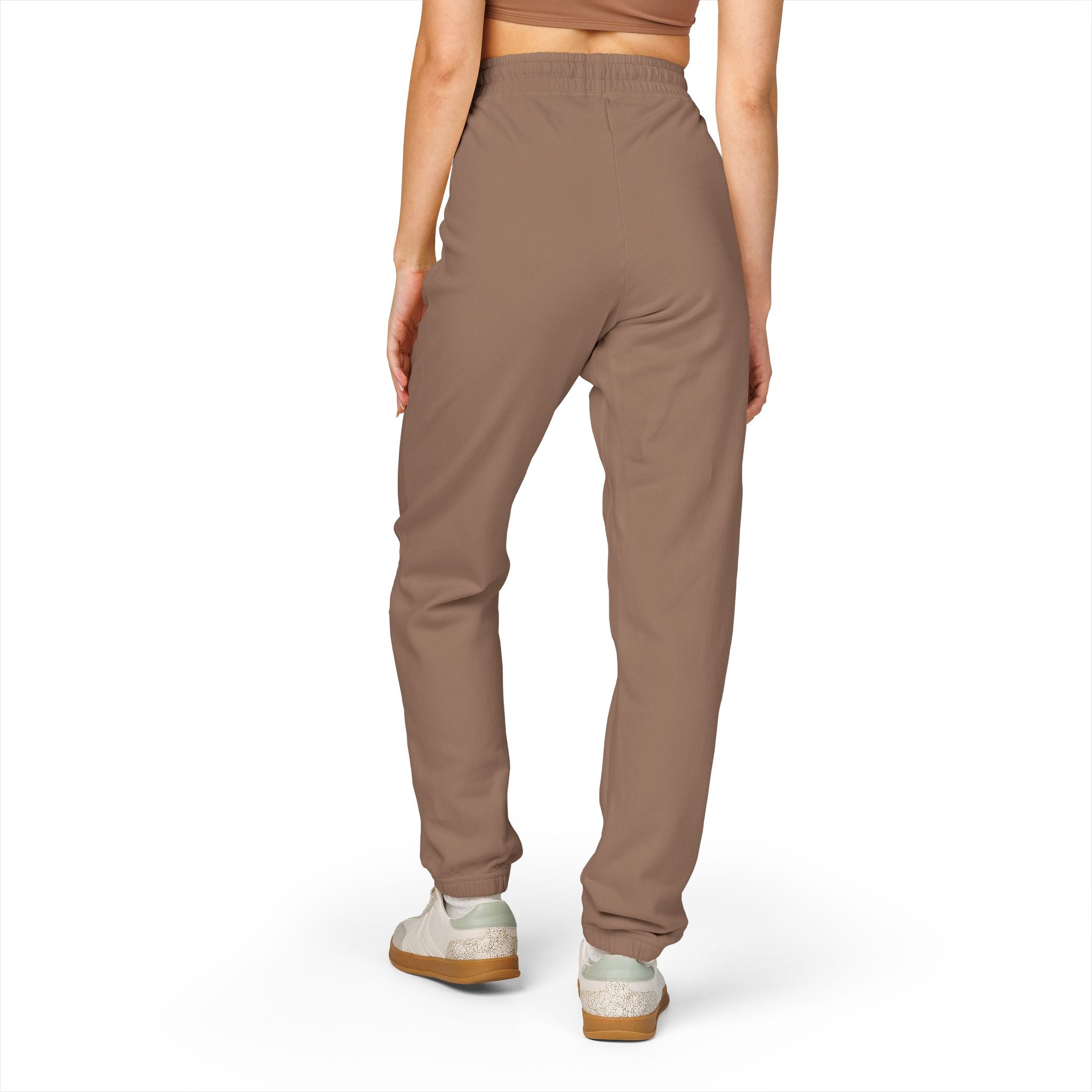 Kallivaro Vertical Logo Sweatpants — Garment-Dyed Fleece Joggers